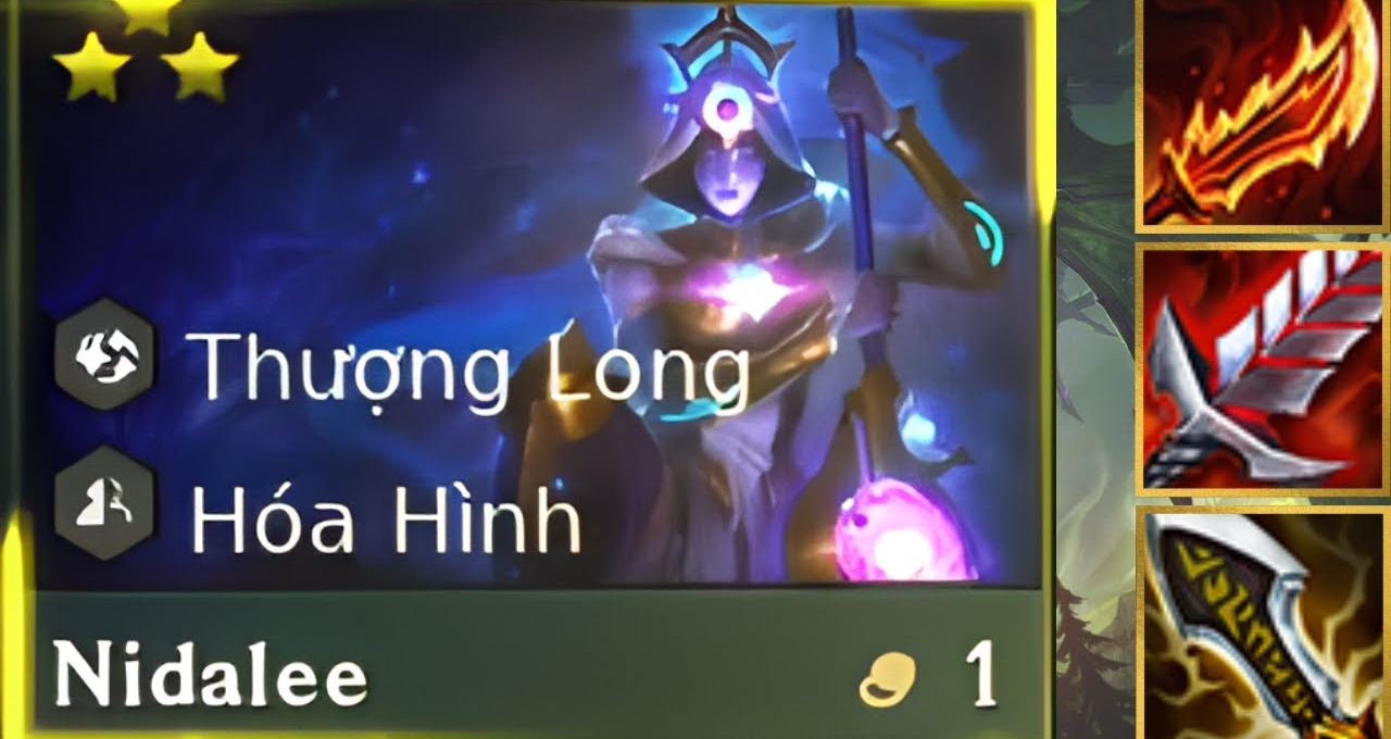 DTCL Mùa 7: Cách chơi đội hình Nidalee Thượng Long Hóa Hình