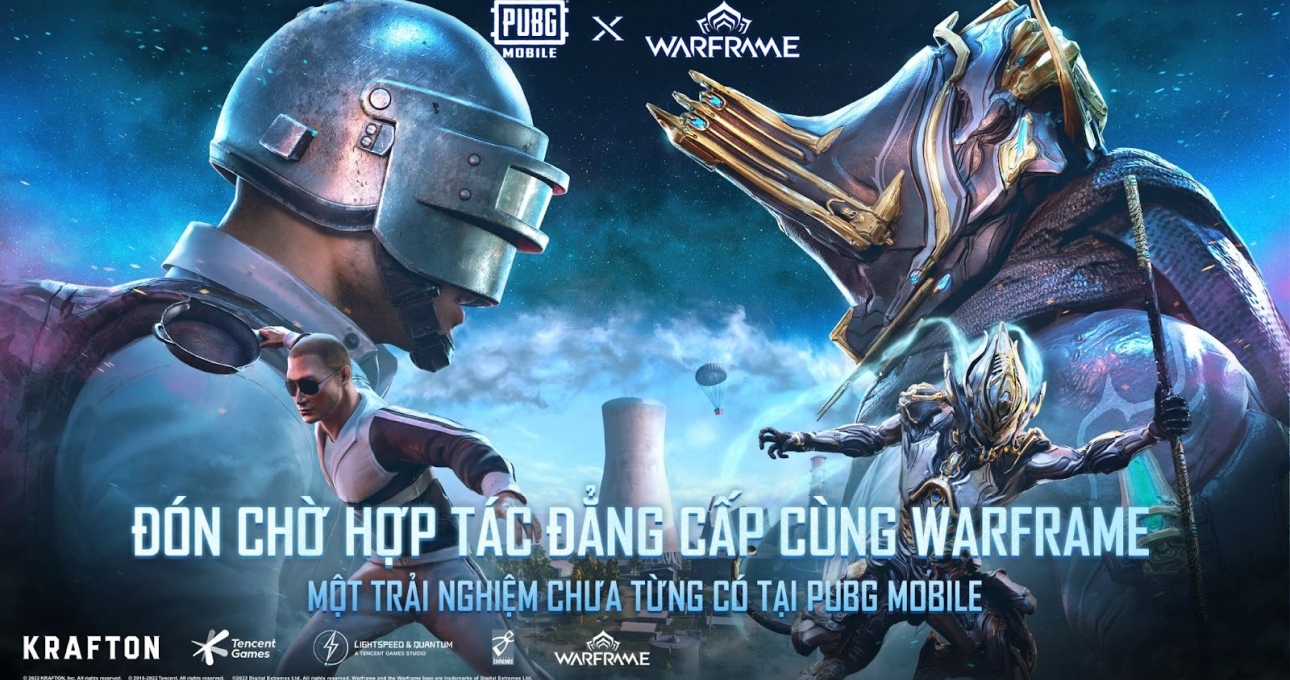 PUBG Mobile chơi lớn, 'bắt tay' với Warframe trong phiên bản 1.9