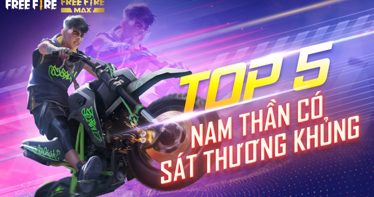 Free Fire: Top 5 nhân vật nam có sát thương 'kinh dị'