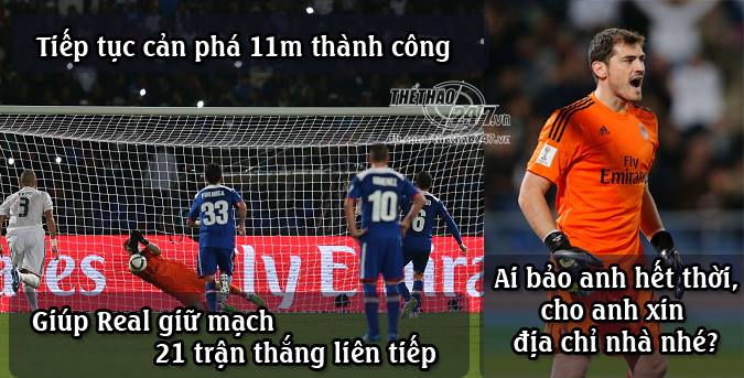 VIDEO: Thủ thành Iker Casillas 2 lần cản phá thành công penalty trong 1 tuần