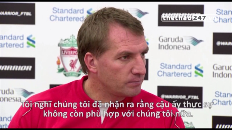 VIDEO: HLV Brendan Rodgers thừa nhận Balotelli đang là ''người thừa'' tại Anfield