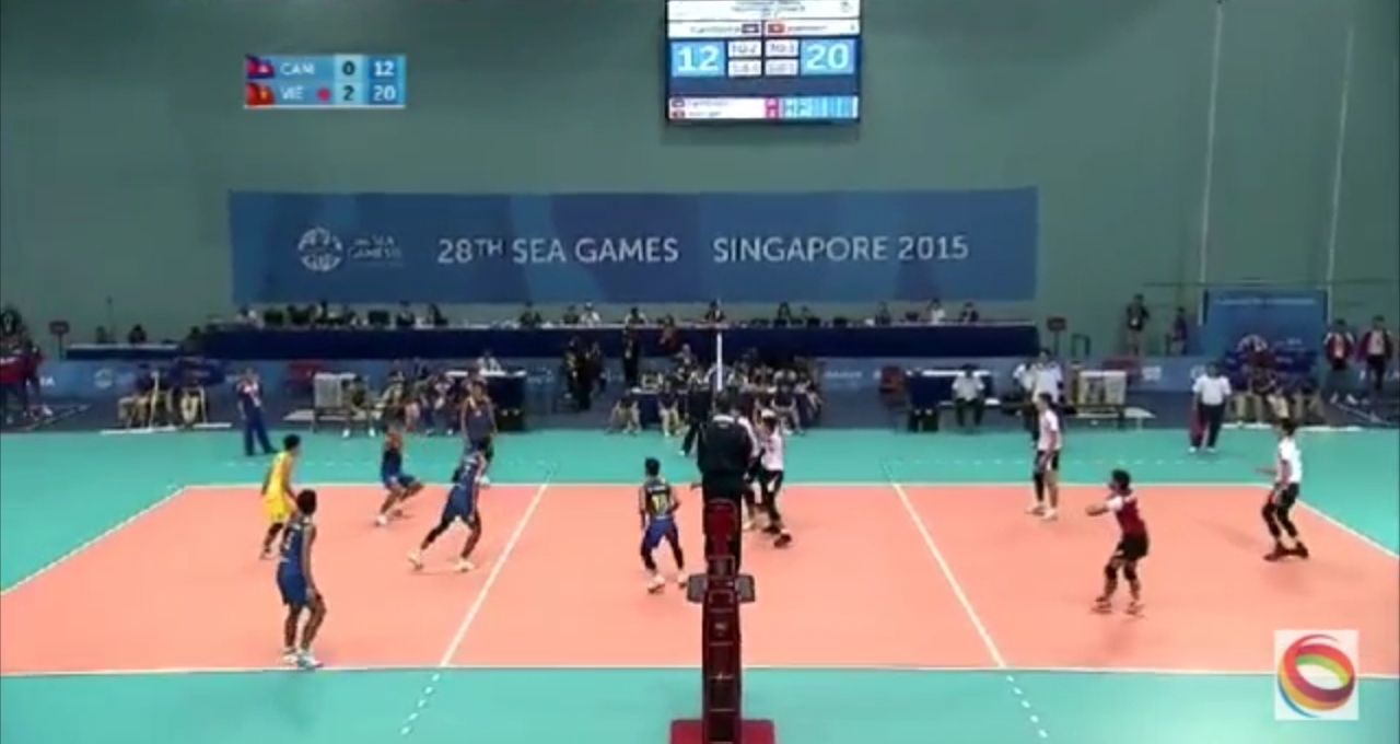 Video SEA Games 28: Việt Nam 3-0 Campuchia (Bóng chuyền nam)