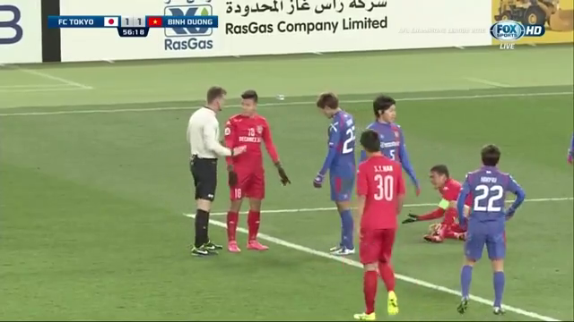 VIDEO: Trọng tài AFC khiến Bình Dương mất oan 1 quả pen