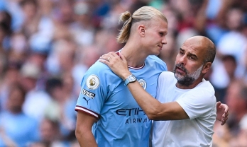 HLV Pep Guardiola nhắn nhủ lời chia tay đầy cảm xúc tới Erling Haaland