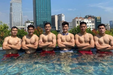 U22 Việt Nam khoe body 6 múi trước ngay lên đường dự SEA Games 30