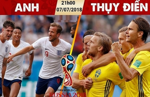 Nhận định World Cup Anh vs Thụy Điển: Tất cả chờ ở Kane