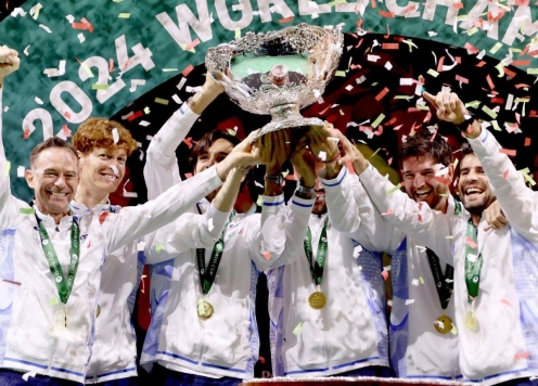 Kết quả tennis 25/11: Ý vô địch Davis Cup 2024