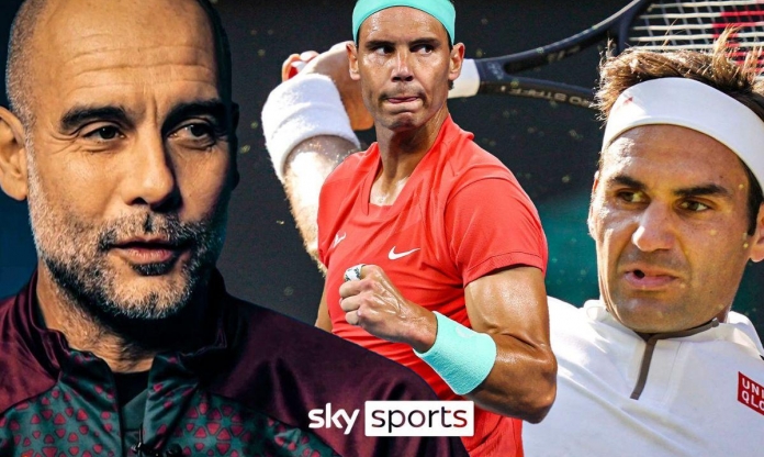 Pep Guardiola ca ngợi bộ ba vĩ đại Rafael Nadal, Roger Federer và Novak Djokovic