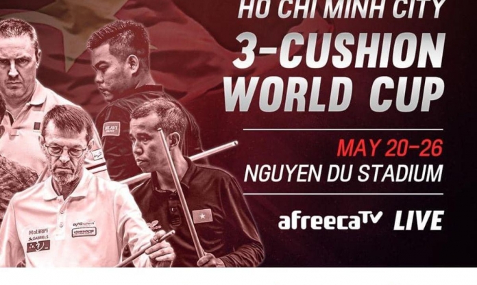 Lịch thi đấu, kết quả các cơ thủ Việt Nam World Cup carom 3 băng 2024 [20/5-26/5]