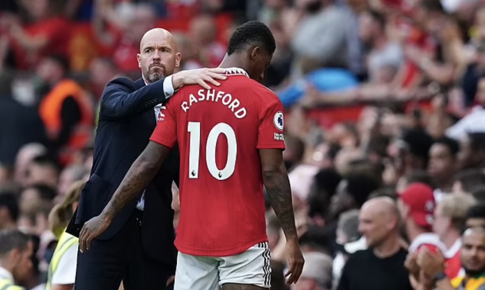 Tự coi mình là trung tâm, Rashford nhận cái kết 'đắng ngắt' từ HLV Erik Ten Hag