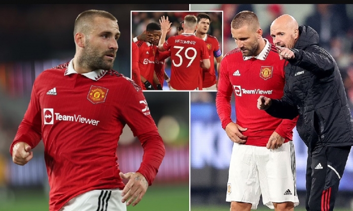 Ten Hag nói thẳng lý do để Luke Shaw đá trung vệ tại MU