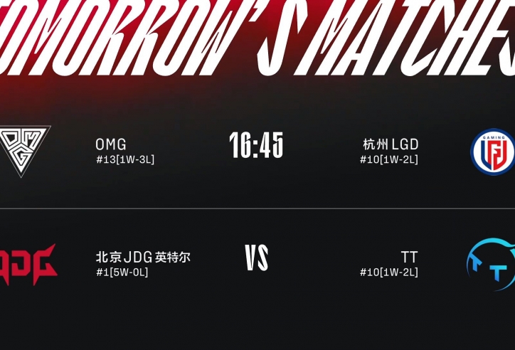 Lịch thi đấu LPL hôm nay ngày 27/6: OMG - LGD, JDG - TT