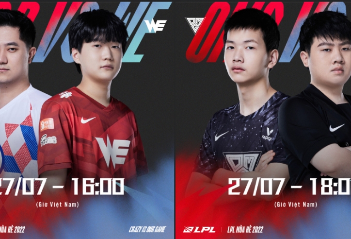 Trực tiếp LPL mùa Hè ngày 27/7: LGD - WE, OMG - AL