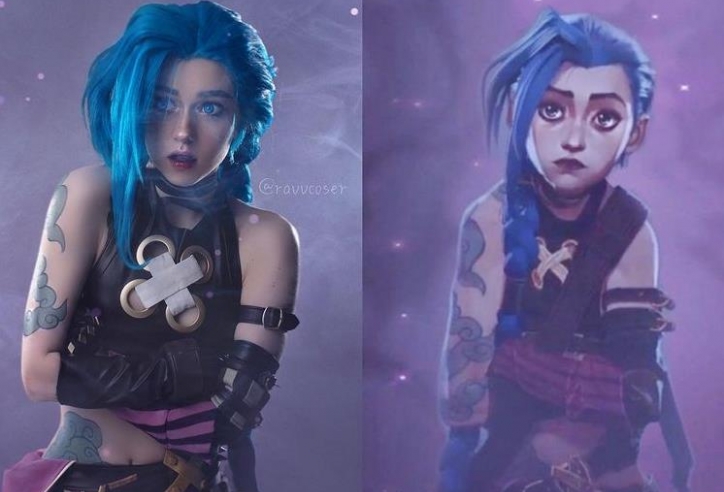 Ngắm màn cosplay Jinx 'thật hơn bản gốc' của cô gái Nga xinh đẹp