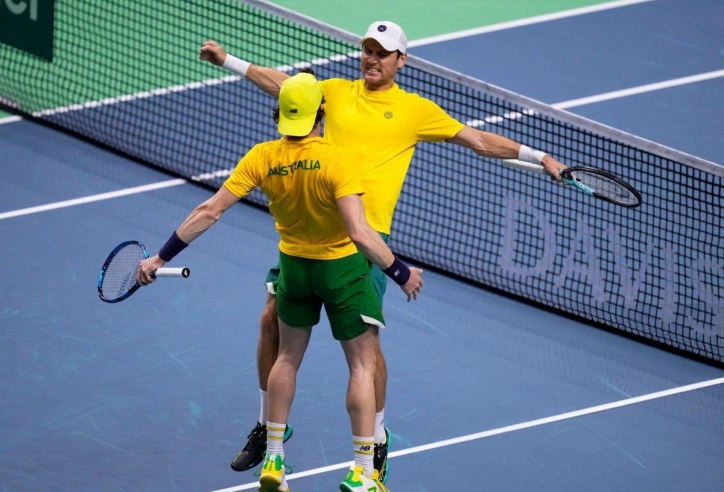 Kết quả tennis 21/11: Đương kim á quân Úc thẳng tiến bán kết Davis Cup 2024