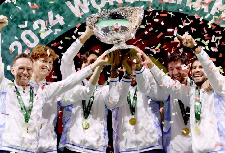 Kết quả tennis 25/11: Ý vô địch Davis Cup 2024