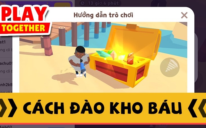 Cách đào kho báu trong Play Together, mẹo đào kho báu hiệu quả