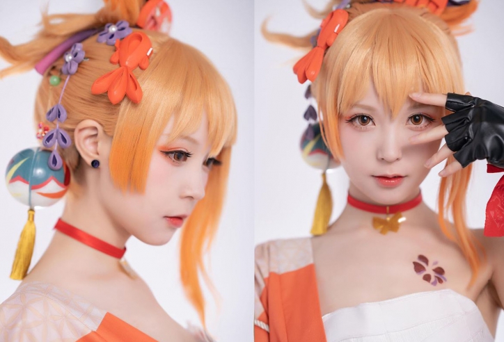 Màn cosplay Yoimiya 'hết nước chấm' từ hot girl Trung Quốc