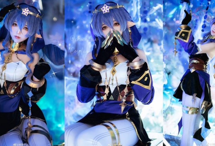 Nữ game thủ cosplay nhân vật mới Layla trong Genshin Impact