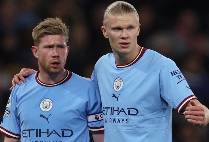 HLV Pep Guardiola hé lộ thắc mắc về bộ ba Haaland, Alvarez và De Bruyne trước bán kết C1