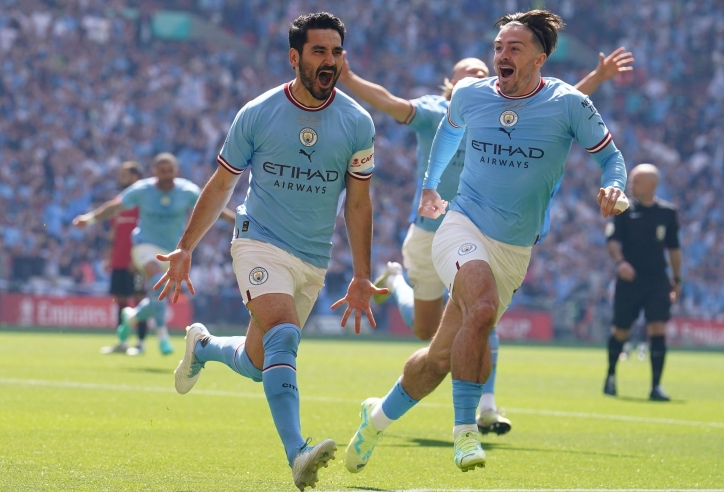 Gundogan ghi siêu phẩm vào lưới MU sau 13 giây ở chung kết FA Cup