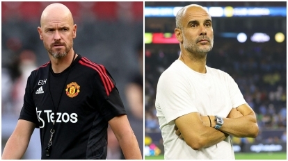 Ten Hag gửi thông điệp 'đanh thép' tới Pep Guardiola sau trận thua Derby Manchester