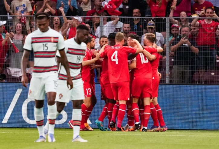 Vắng Ronaldo, Bồ Đào Nha 'thua sốc' đội bét bảng Nations League