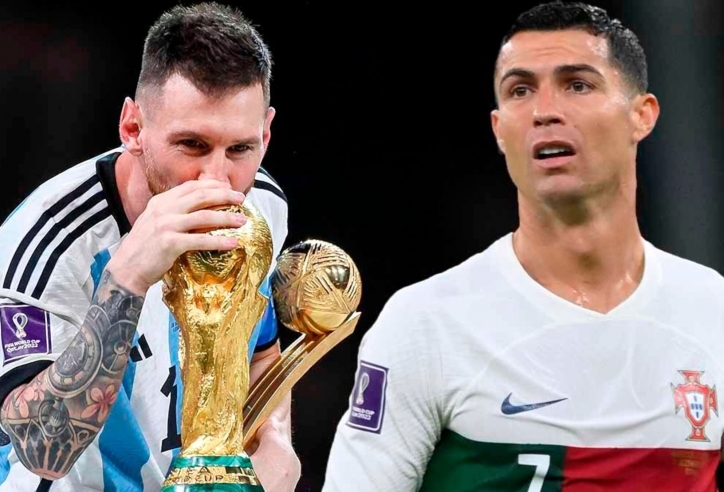 Phản ứng của Ronaldo khi bị trẻ con chê kém hơn Messi