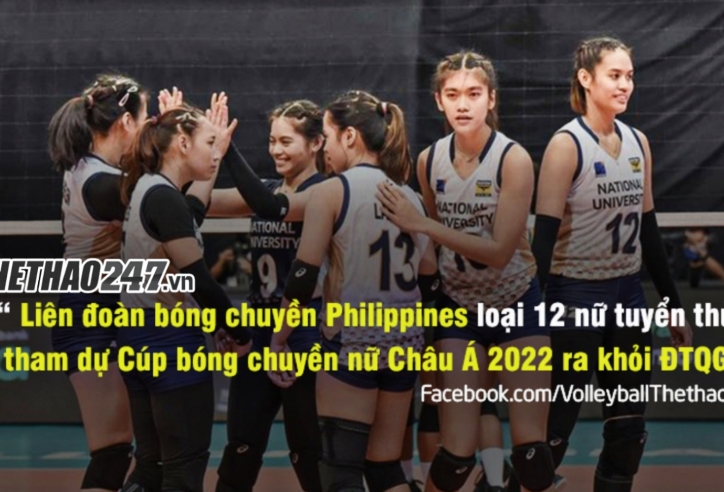 Philippines 'sa thải' 12 VĐV bóng chuyền nữ tham dự ACV Cup 2022