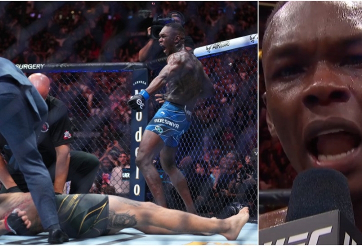 Kết quả UFC 287: Israel Adesanya đấm đối thủ bất tỉnh, giành đai vô địch hạng trung