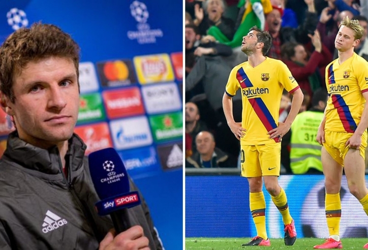 Thomas Muller tiếp tục 'bôi nhọ' Barca sau trận đấu