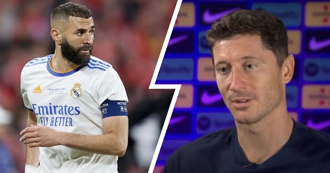 Vừa tới Barca, Lewandowski đã bị 'gieo sầu' bởi Benzema và đồng đội cũ