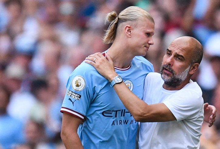 HLV Pep Guardiola nhắn nhủ lời chia tay đầy cảm xúc tới Erling Haaland