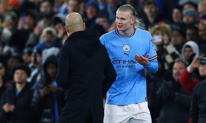 Erling Haaland bất lực và thất vọng vì quyết định của Pep Guardiola