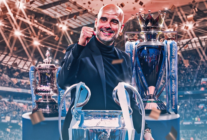 Giúp Man City ăn 3, Pep Guardiola lập kỷ lục chưa từng có trong lịch sử