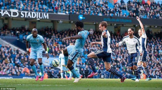 Video bàn thắng: Man City 3-0 West Brom - Bản lĩnh nhà ĐKVĐ