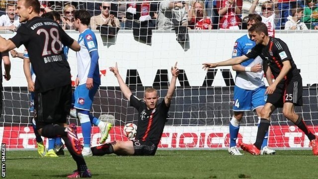 Video clip bàn thắng: Hoffenheim 0-2 Bayern Munich (VĐQG Đức 2014/15)