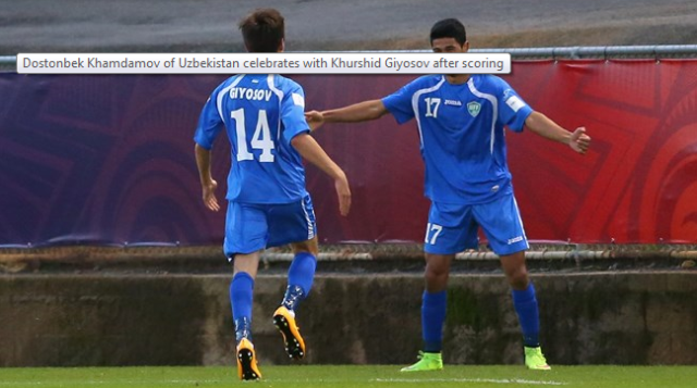 Video clip bàn thắng: Áo 0-2 Uzbekistan (U20 FIFA World Cup 2015)