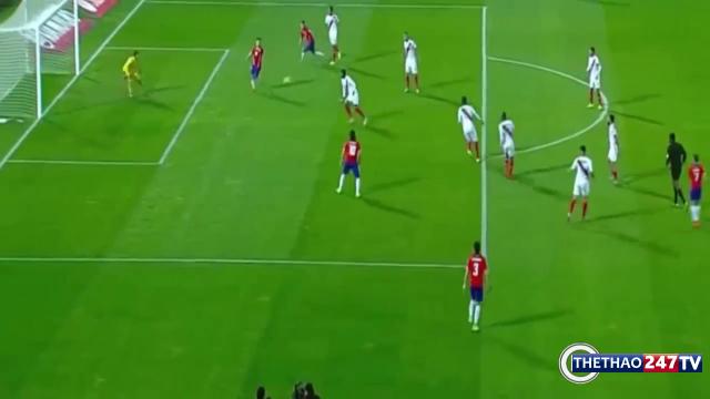 VIDEO: Bàn mở tỷ số trong tư thế việt vị của Chile (BK Copa America 2015)