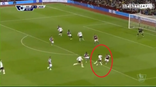 VIDEO: Mata đánh gót điệu nghệ trong trận đấu với Aston Villa