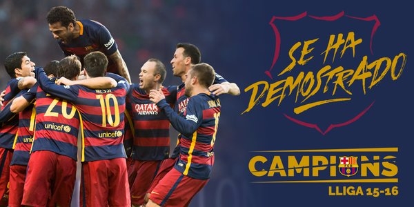 VIDEO: Cầu thủ Barca ăn mừng chức vô địch La Liga lần thứ 24