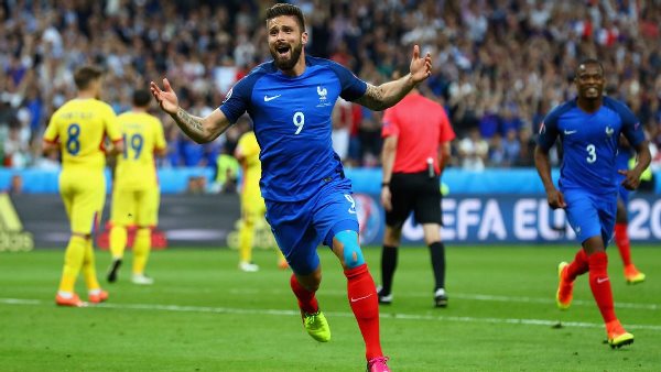 VIDEO: Giroud đánh đầu mở tỷ số cho tuyển Pháp