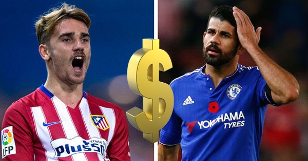 Chuyển nhượng 8/9: Chelsea dự chi tiền và Costa đổi Griezmann