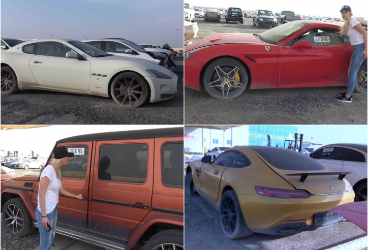 Bãi rác siêu xe tại Dubai: Lamborghini, Ferrari, Rolls-Royce… bị lãng quên