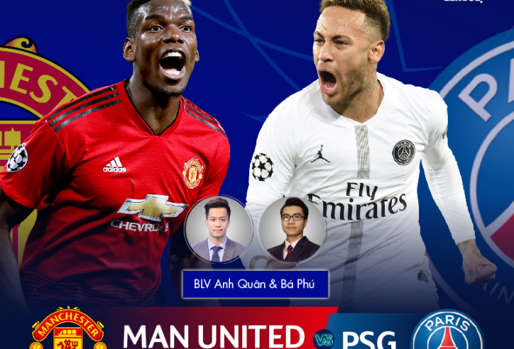 Trực tiếp Man Utd vs PSG kênh nào, ở đâu?