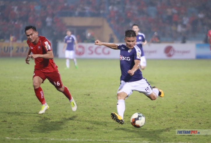 Dư âm vòng 6 V-League: Siêu phẩm phút bù giờ của Quang Hải