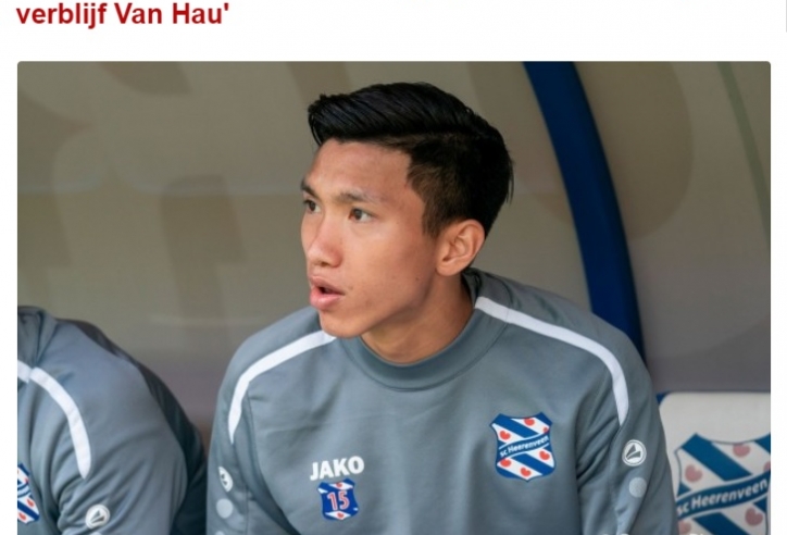 Báo Hà Lan: 'Heerenveen cần sớm ra quyết định với Văn Hậu'