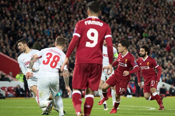 Kinh hoàng với màn vùi dập của Liverpool với Spartak