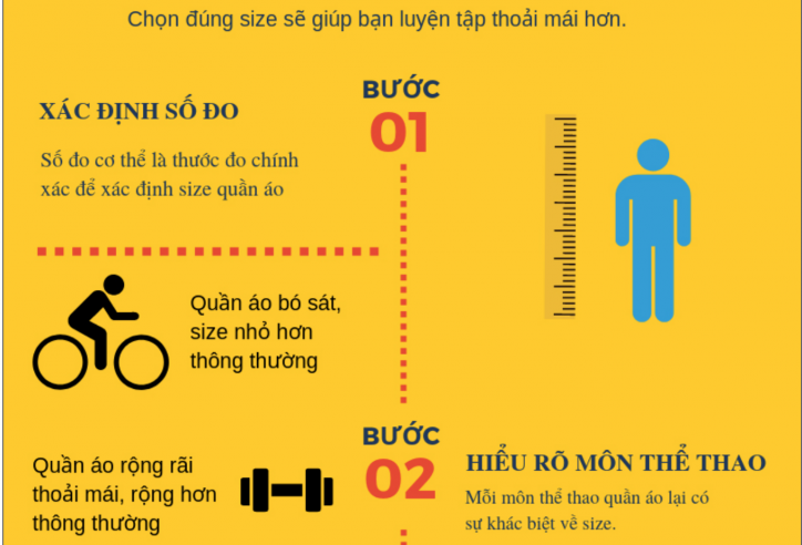 Chọn Size quần áo thể thao như thế nào cho phù hợp?