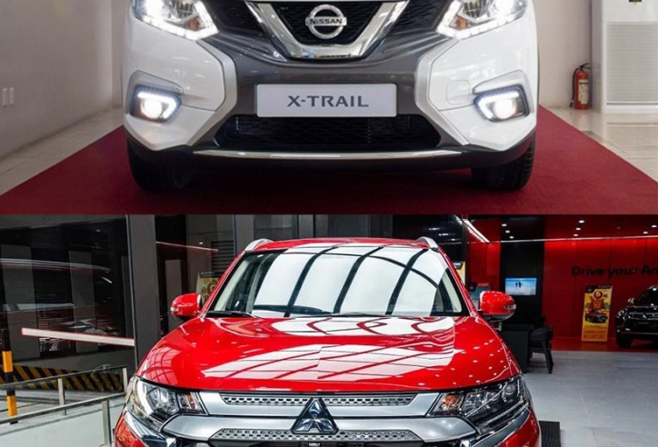 So sánh xe Nissan X-Trail và Mitsubishi Outlander mới nhất